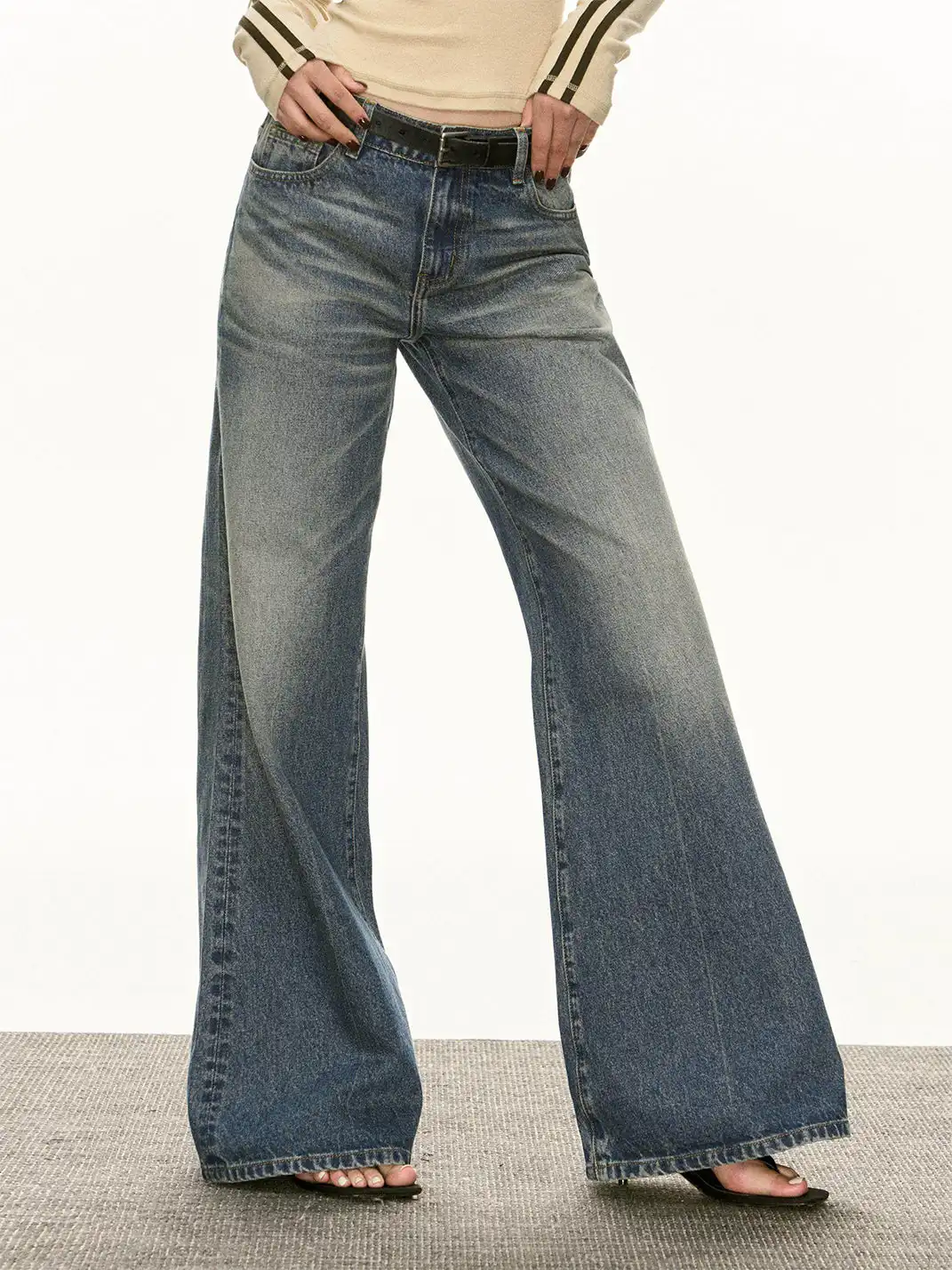 ARISEISM | Retro Blue Washed Jeans