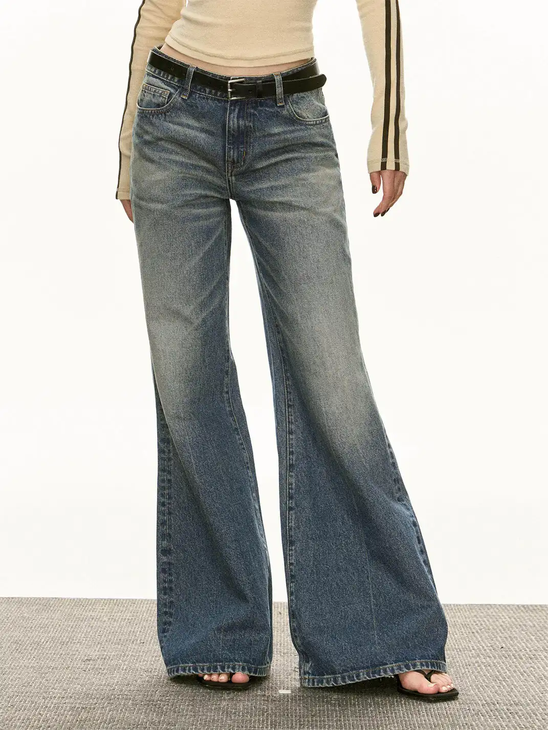 ARISEISM | Retro Blue Washed Jeans
