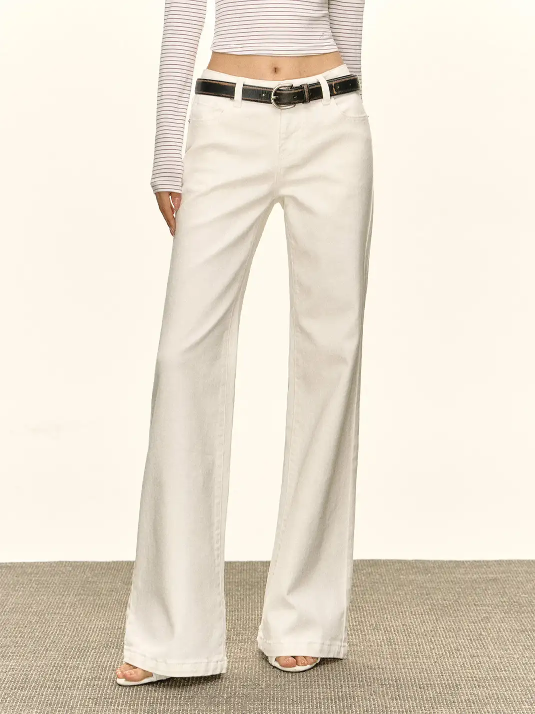 ARISEISM | Retro Slim-Fit Wide-Leg Casual Trousers