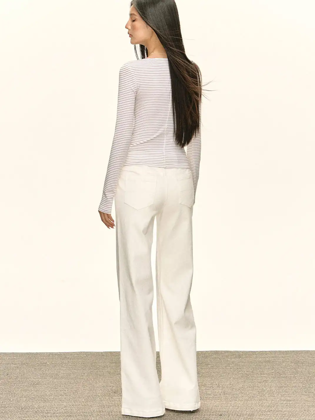 ARISEISM | Retro Slim-Fit Wide-Leg Casual Trousers