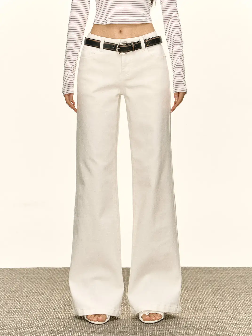 ARISEISM | Retro Slim-Fit Wide-Leg Casual Trousers