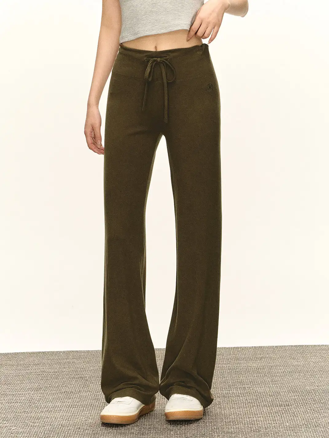 ARISEISM | Retro Drawstring Straight-Leg Flared Sweatpants