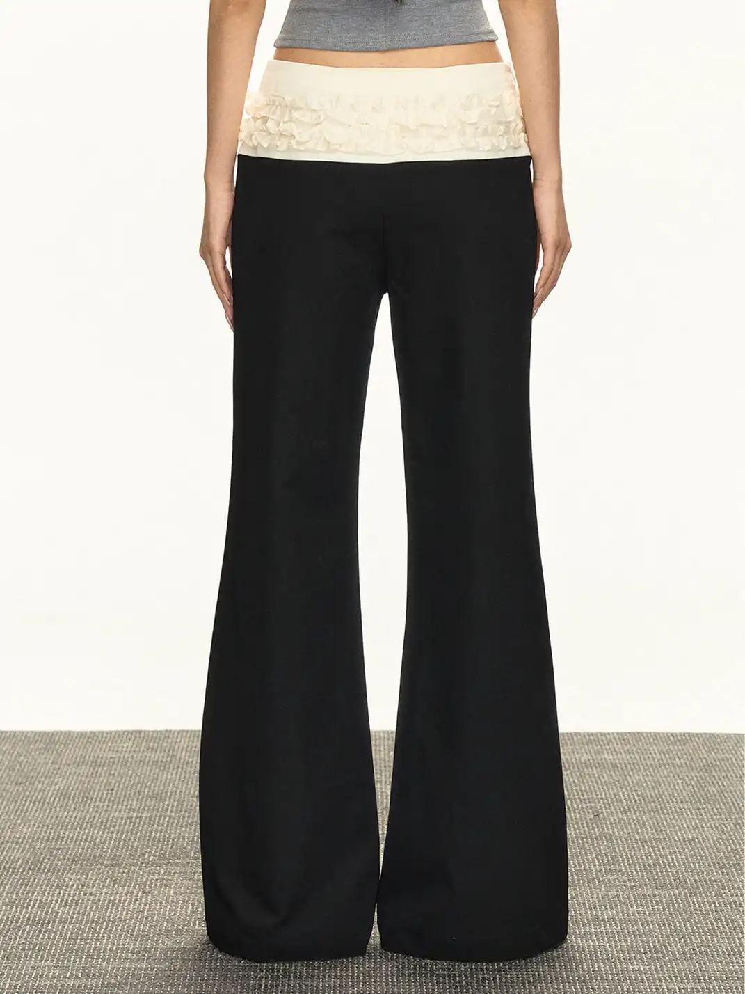 ARISEISM | Lace-Trimmed Casual Pants