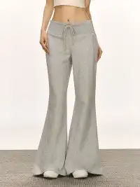 ARISEISM | Retro Wide-Waisted Flared Casual Pants