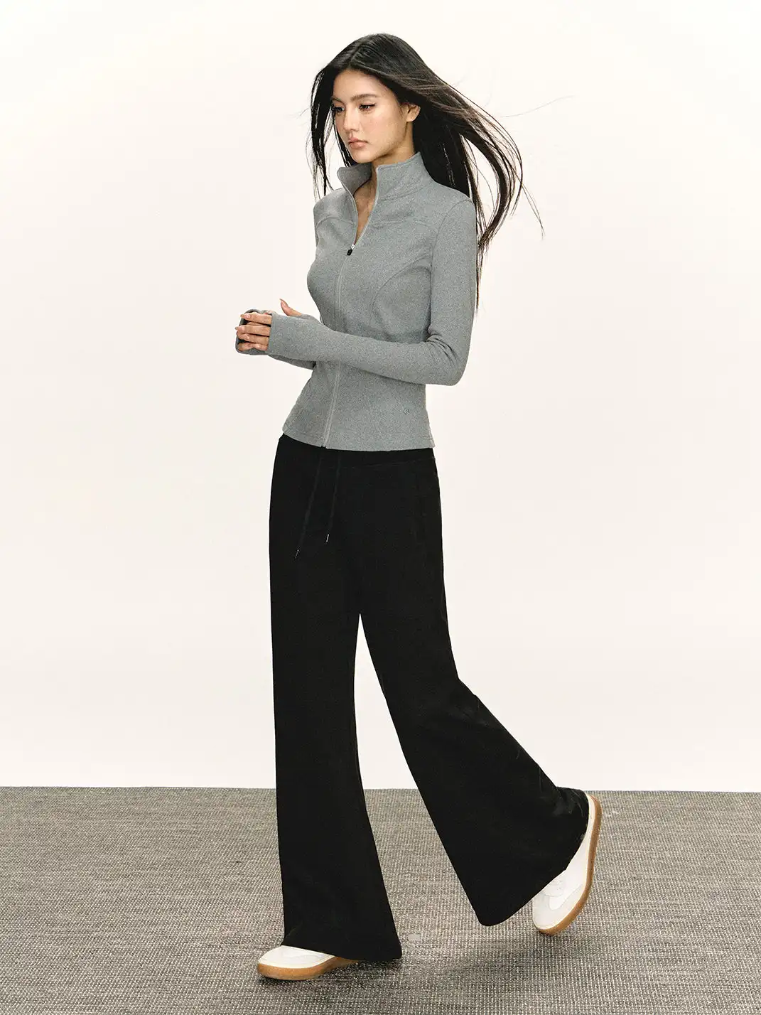 ARISEISM | Retro Wide-Waisted Flared Casual Pants