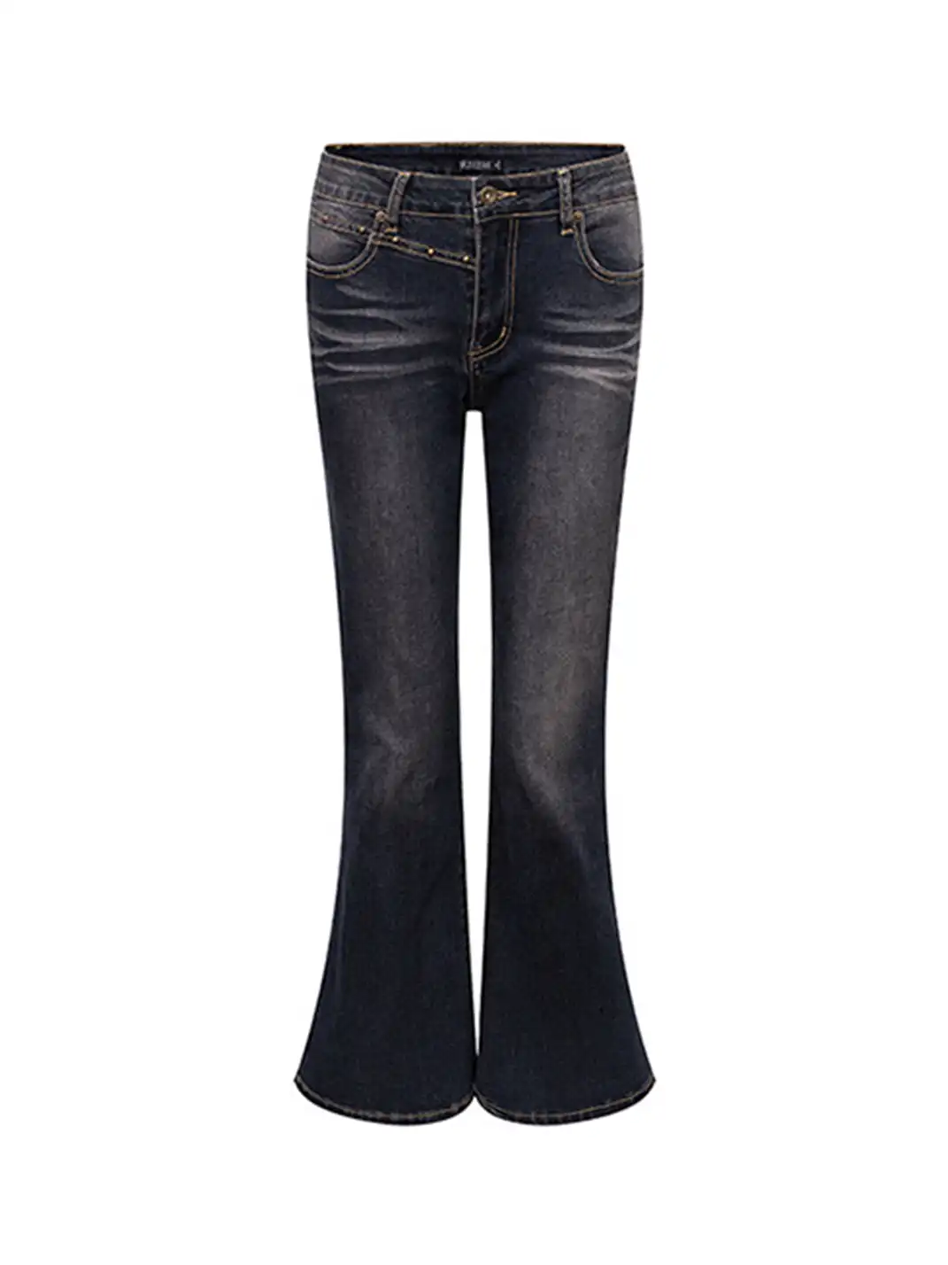 ARISEISM | Textured Flared Jeans
