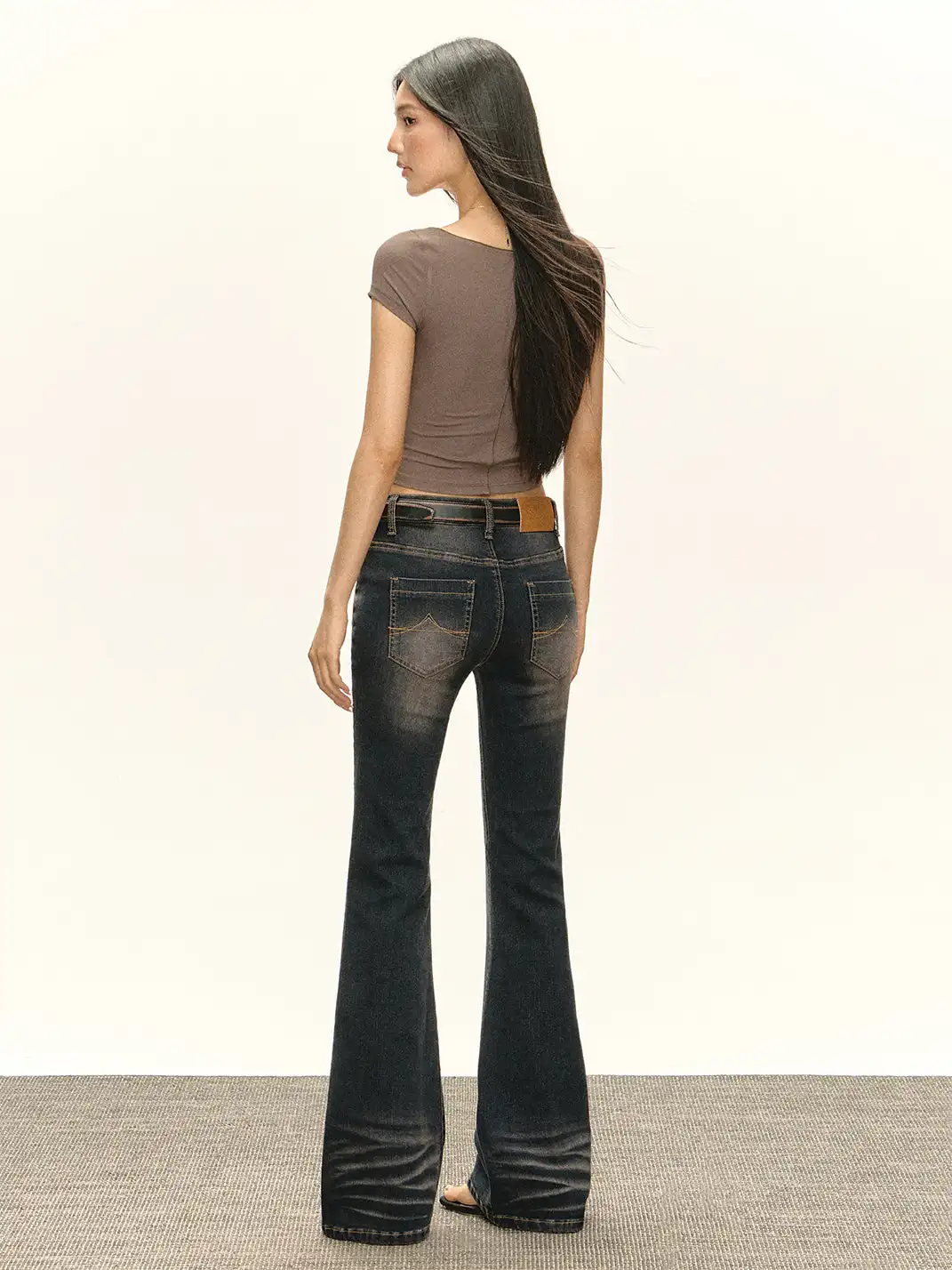 ARISEISM | Textured Flared Jeans
