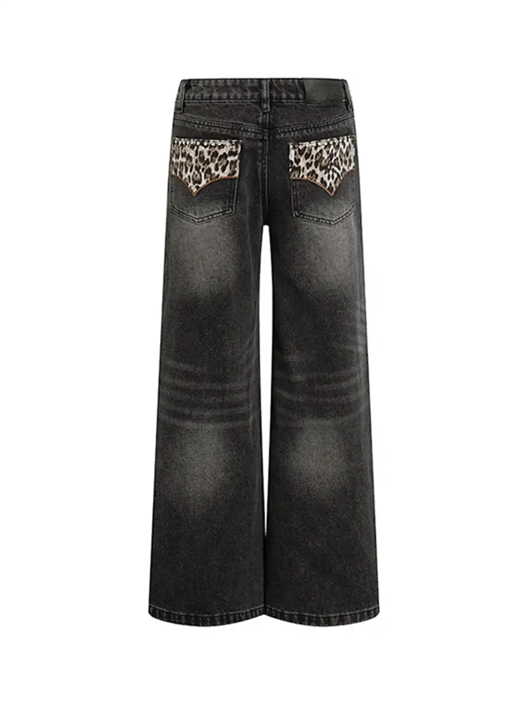 ARISEISM | Retro Washed High-Waisted Wide-Leg Jeans