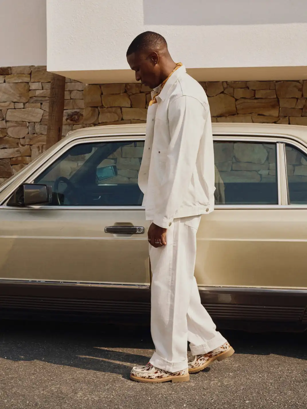 DYZZYMOTIF | Retro Horsehair Leopard Print Lace-Up Loafer Shoes