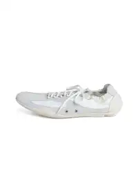 DYZZYMOTIF | Lace-Up Color-Blocked Suede Cowhide Thin-Soled Shoes-White