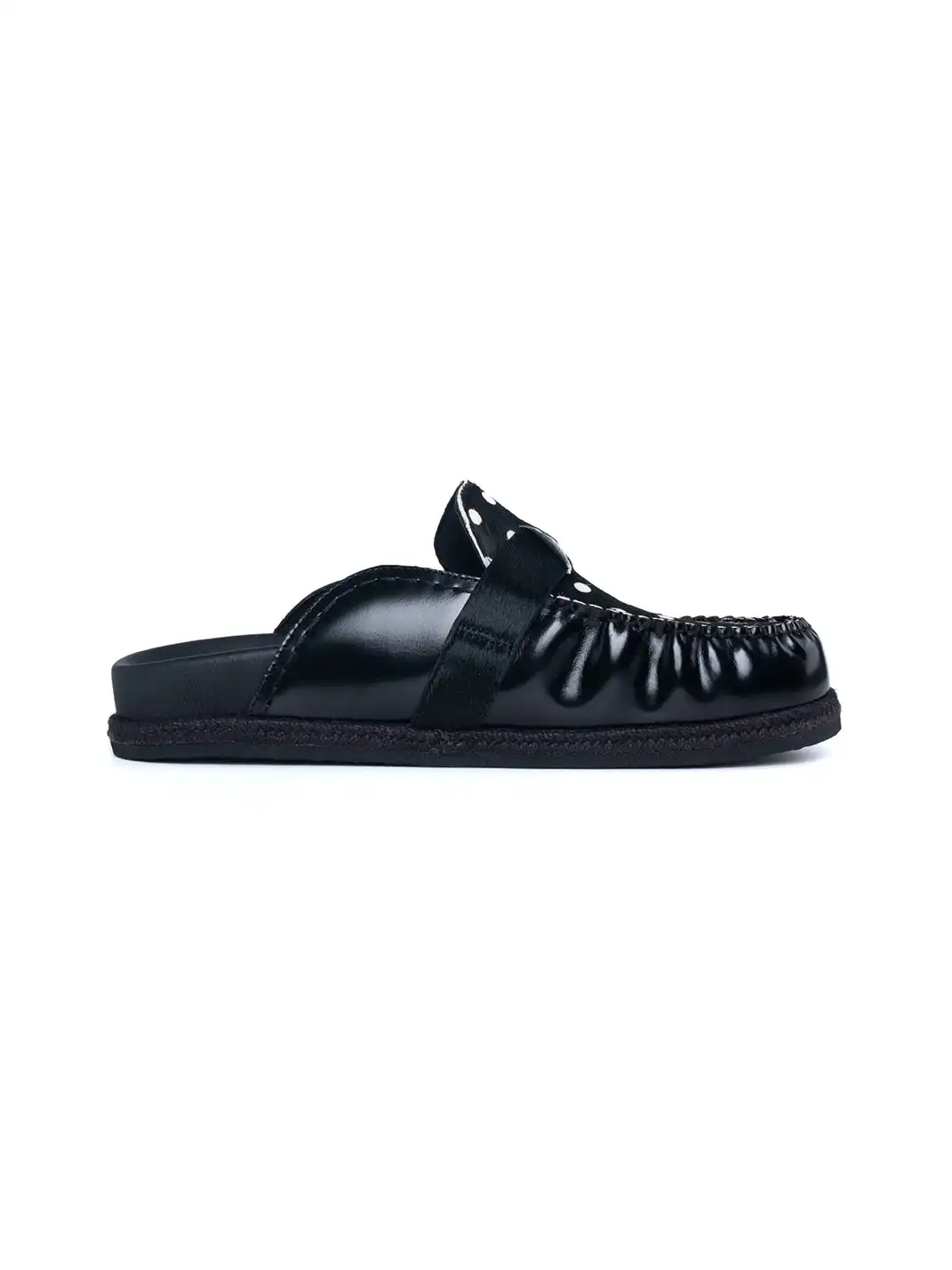 DYZZYMOTIF | Polka Dot Mohair Birkenstocks