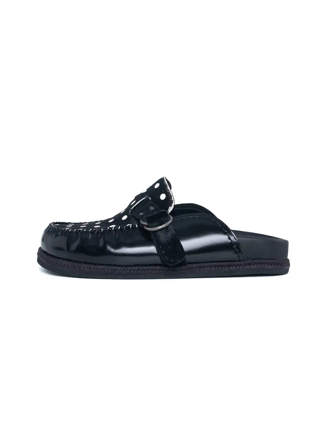 DYZZYMOTIF | Polka Dot Mohair Birkenstocks