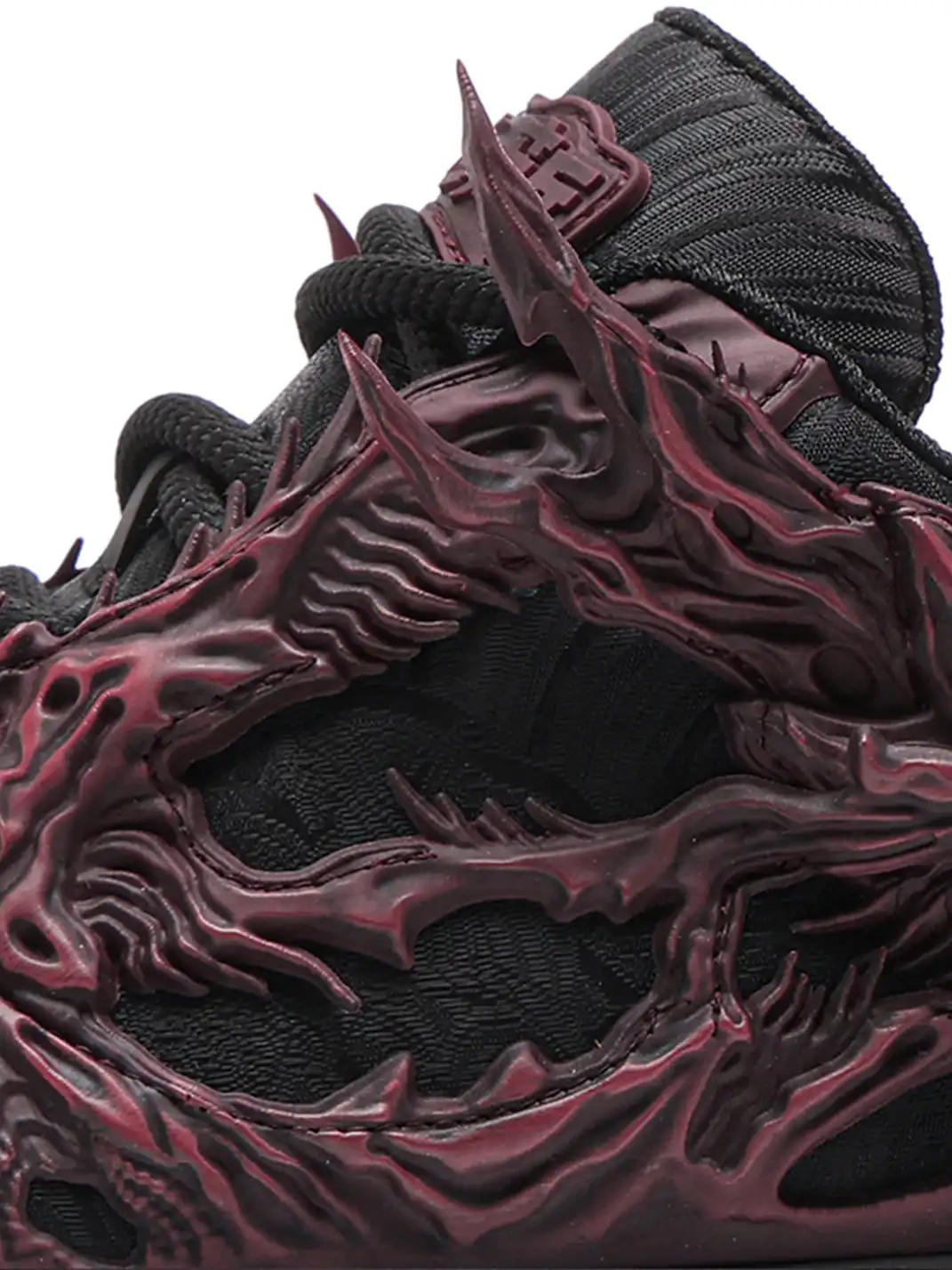 SGSX | Dragon Embossed Low-Top Sneakers-Red