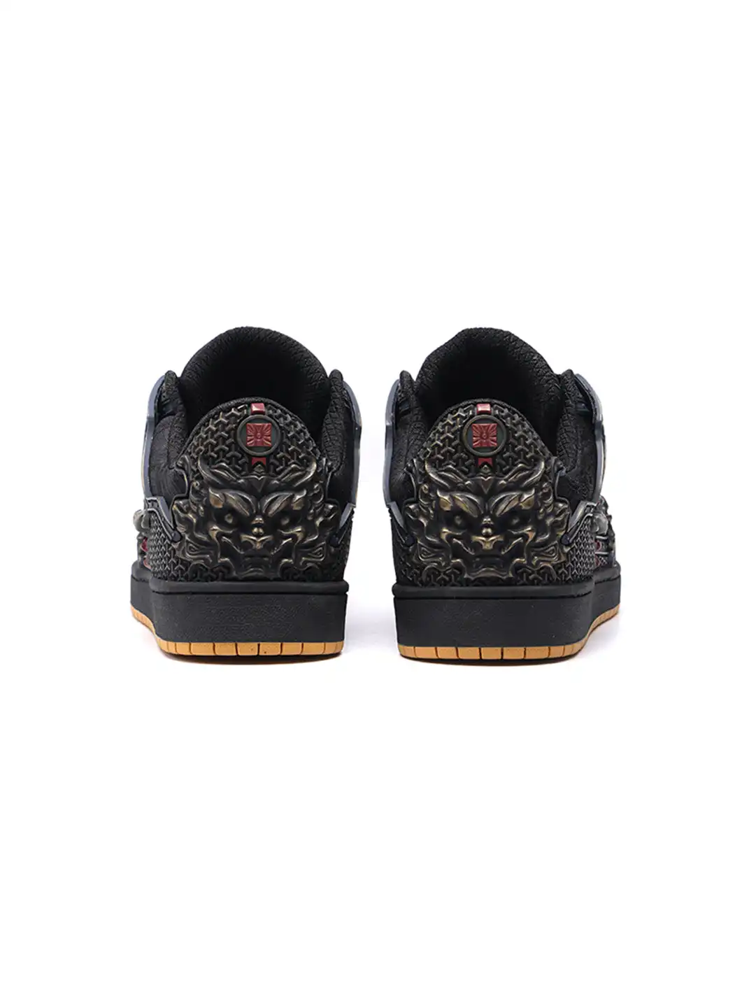 SGSX | Chinese Dragon Relief Art Sneakers-Black