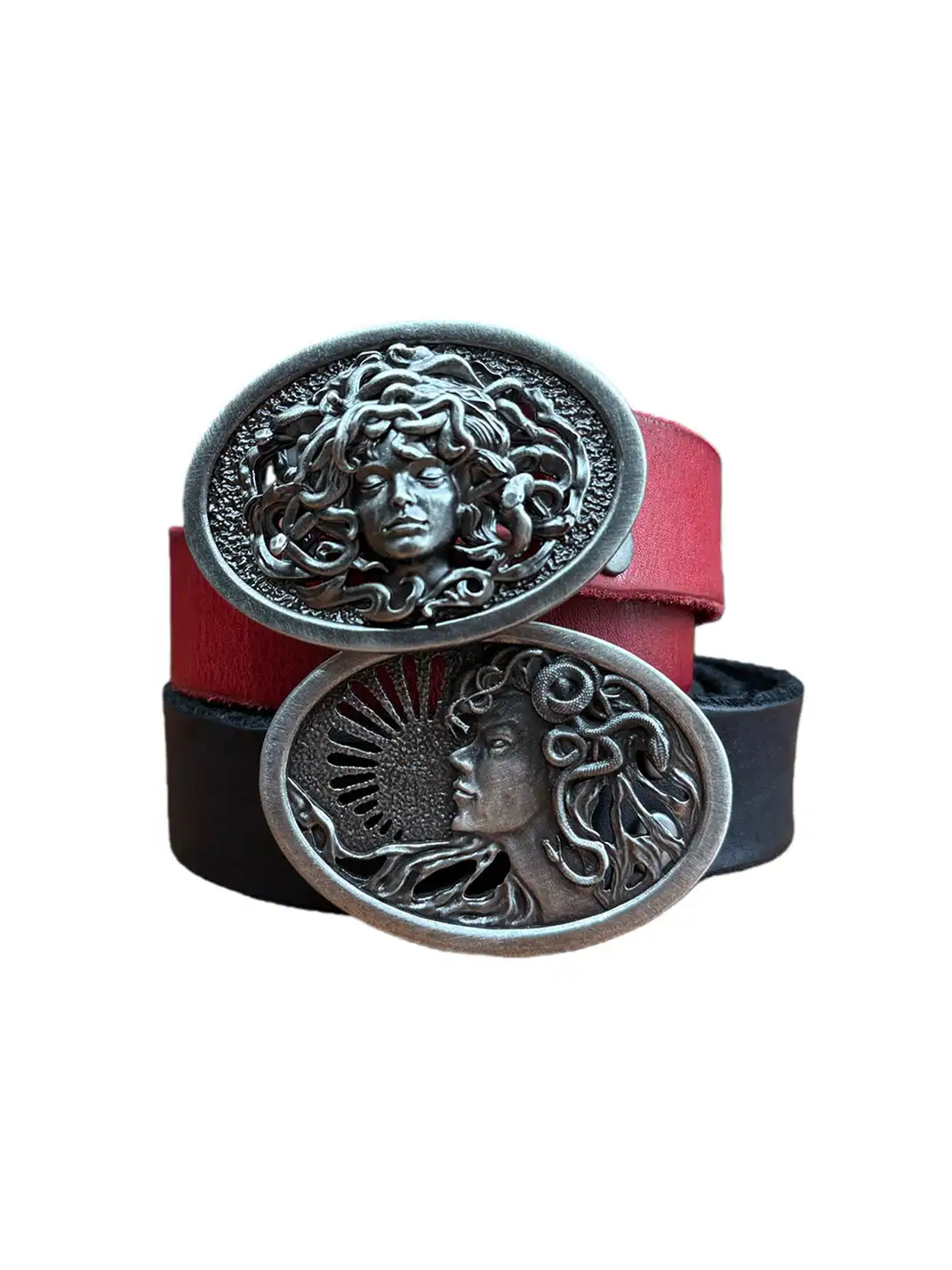 UNKNOWNWORLD | Medusa Copper-Plated Silver Sculpted Buckle