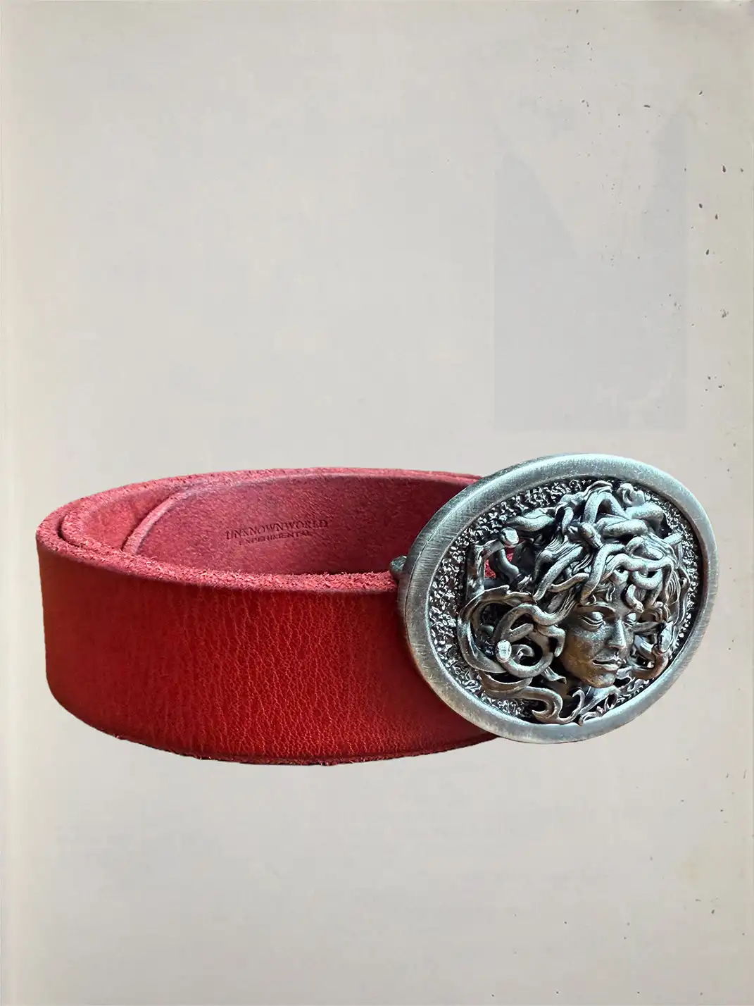 UNKNOWNWORLD | Medusa Copper-Plated Silver Sculpted Buckle