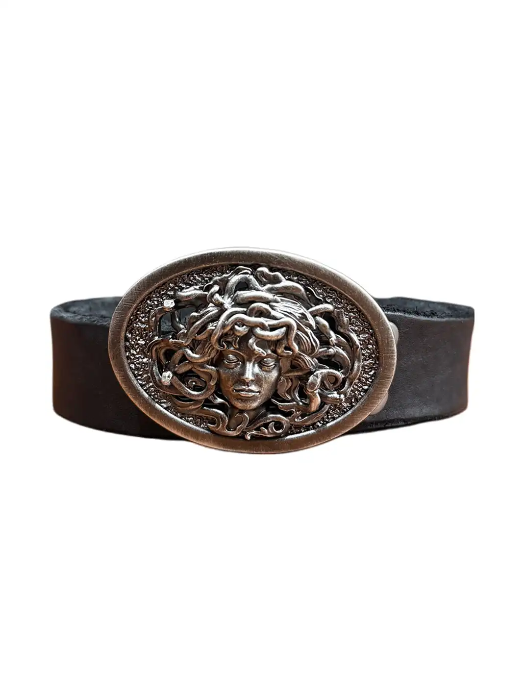 UNKNOWNWORLD | Medusa Copper-Plated Silver Sculpted Buckle