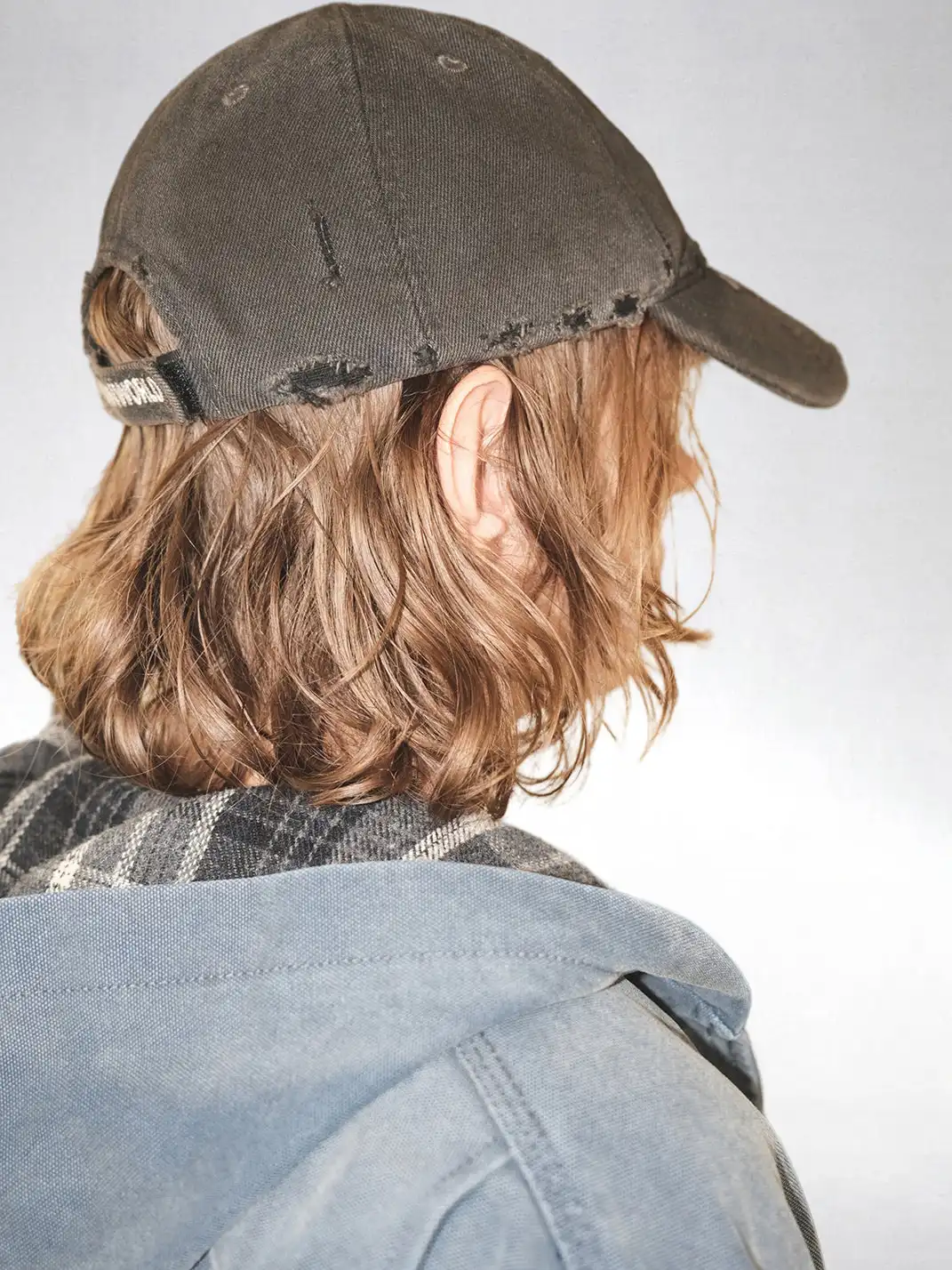 UNKNOWNWORLD | Distressed Mud-Dyed Embroidered Baseball Cap