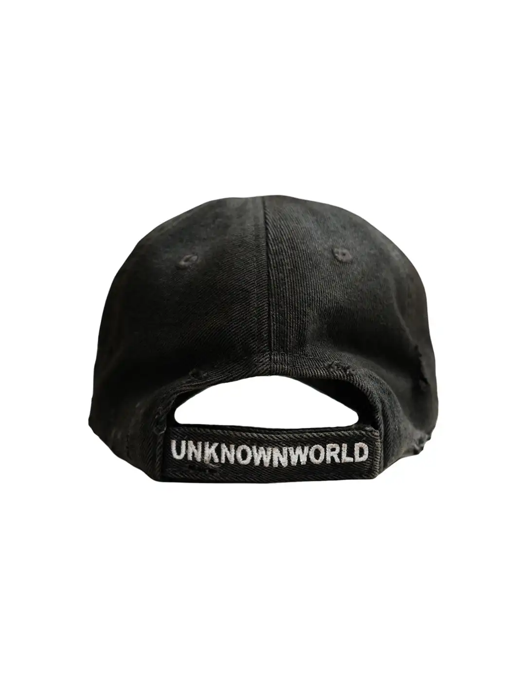 UNKNOWNWORLD | Distressed Mud-Dyed Embroidered Baseball Cap