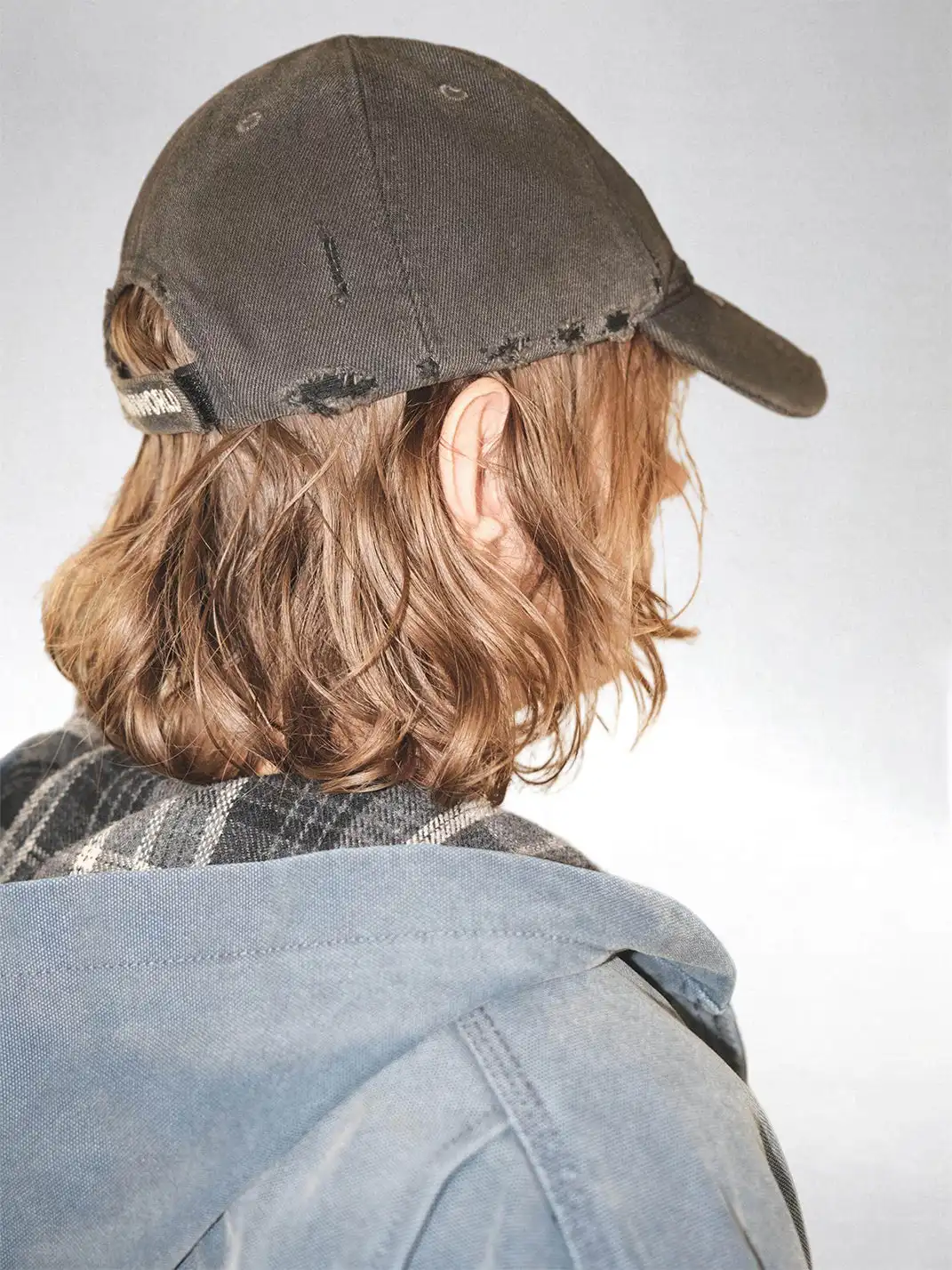 UNKNOWNWORLD | Distressed Mud-Dyed Embroidered Baseball Cap