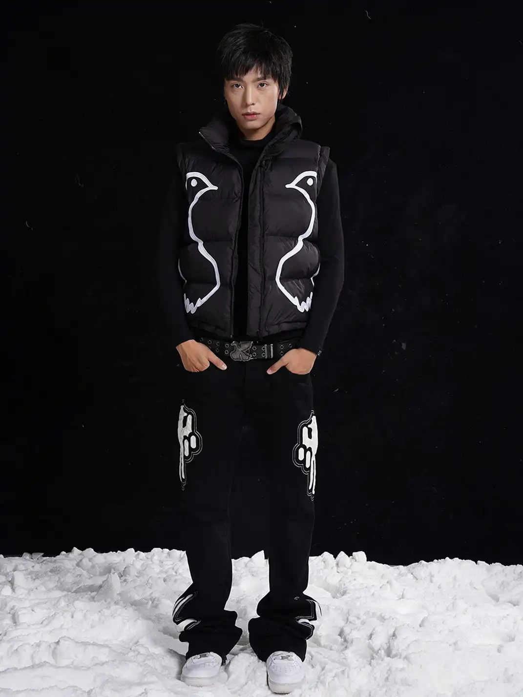 VINKID | Peace Dove Patch Padded Vest