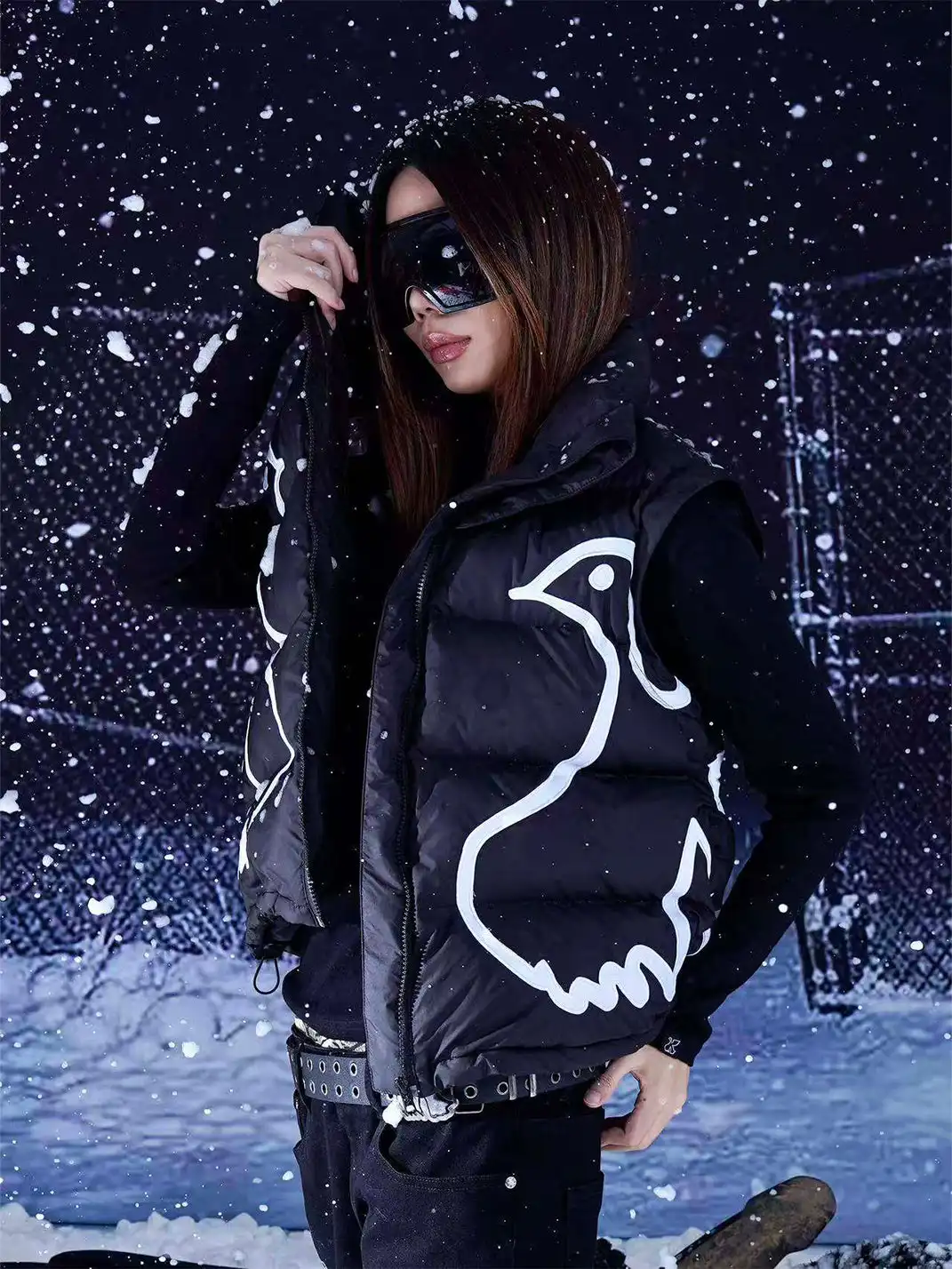 VINKID | Peace Dove Patch Padded Vest