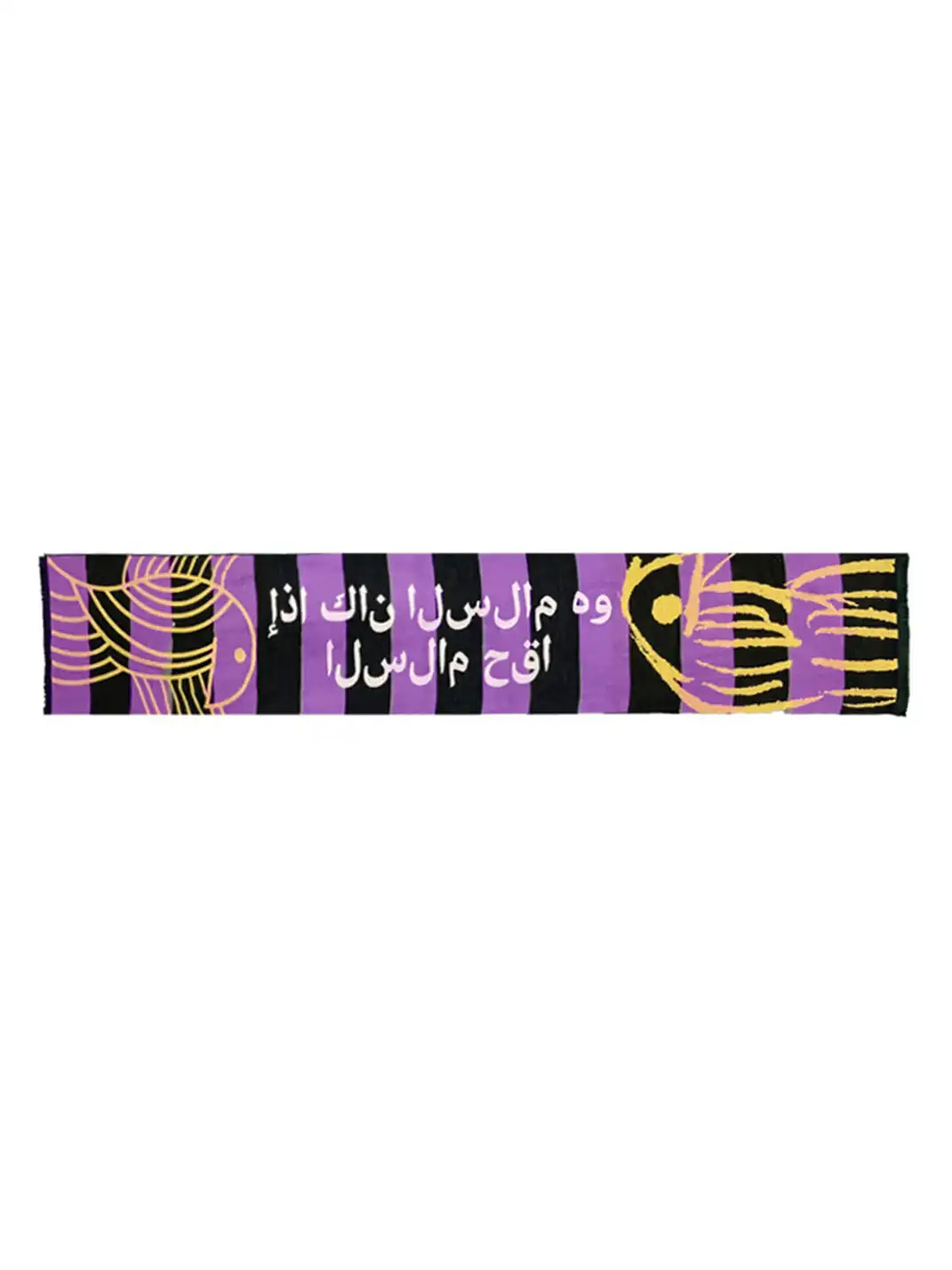 VINKID | Double-Sided Scarf With Peace Dove Slogan
