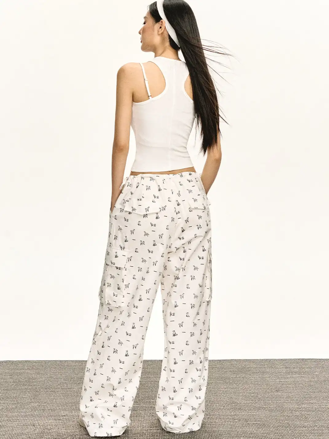 ARISEISM | Dalmatian Print Cargo Pants