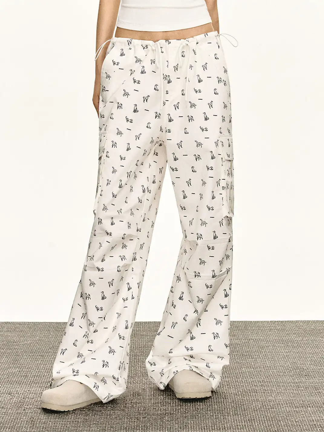 ARISEISM | Dalmatian Print Cargo Pants