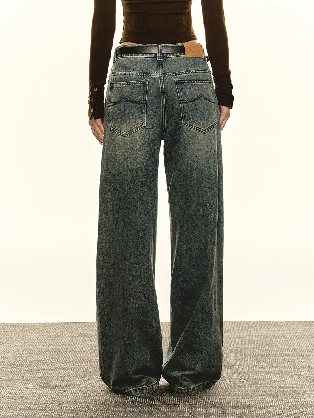 ARISEISM | American retro washed flared Jeans