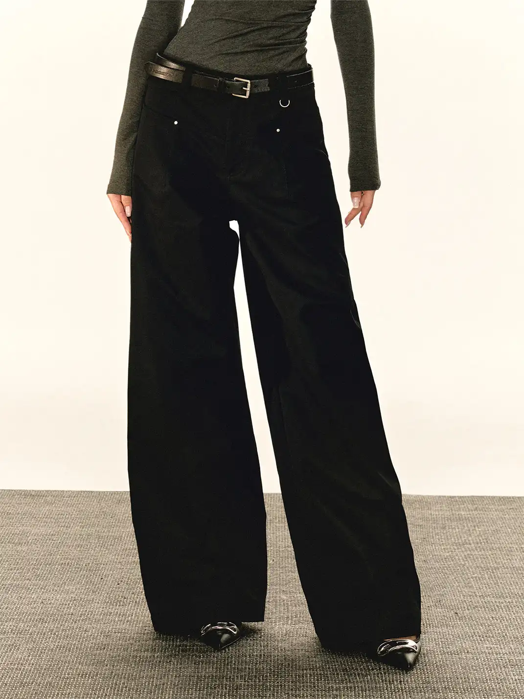 ARISEISM | Loose Straight Wide-Leg Pants