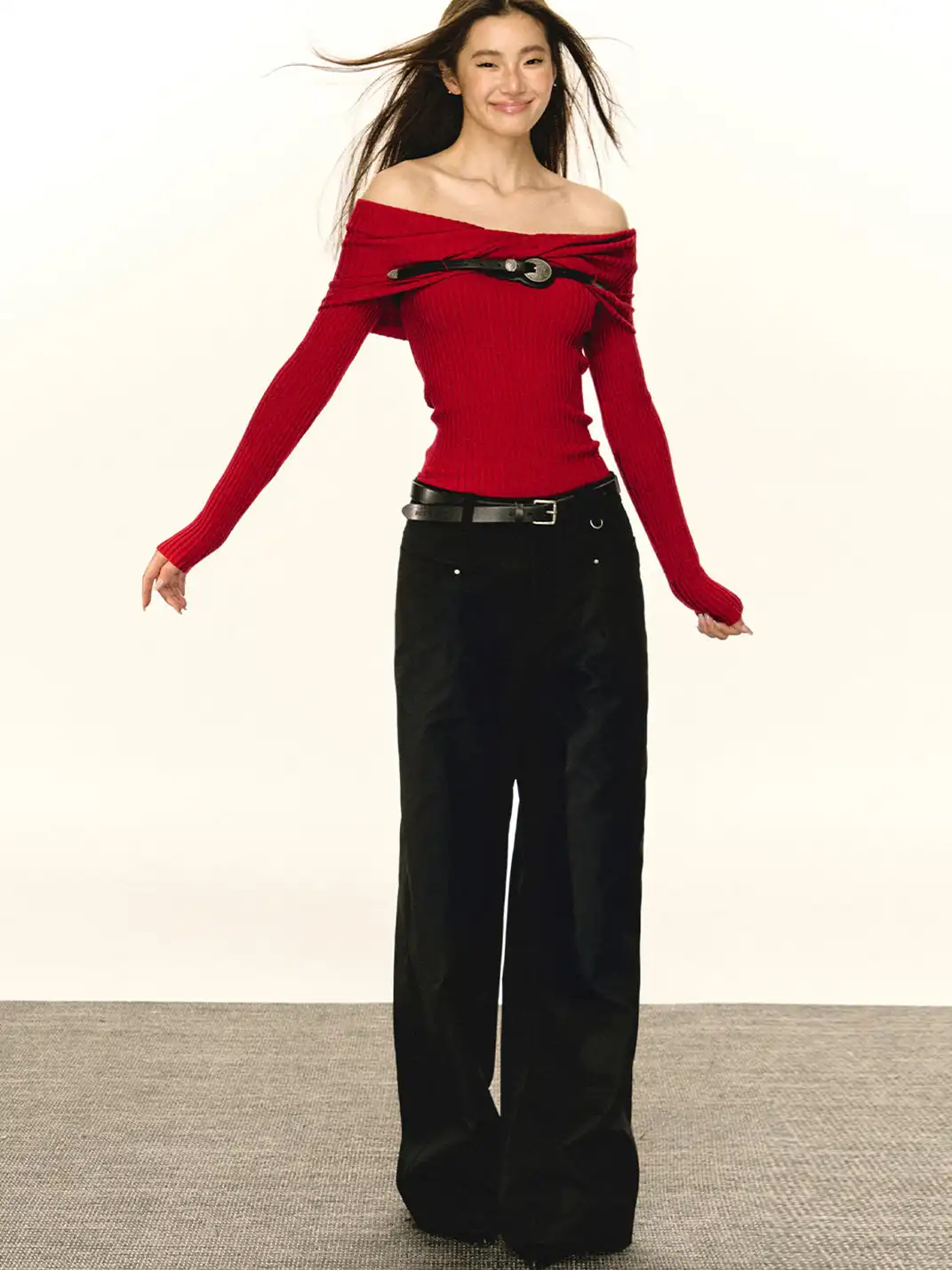 ARISEISM | Loose Straight Wide-Leg Pants