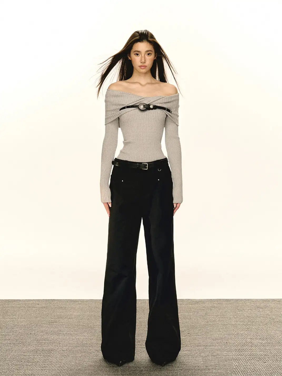 ARISEISM | Loose Straight Wide-Leg Pants