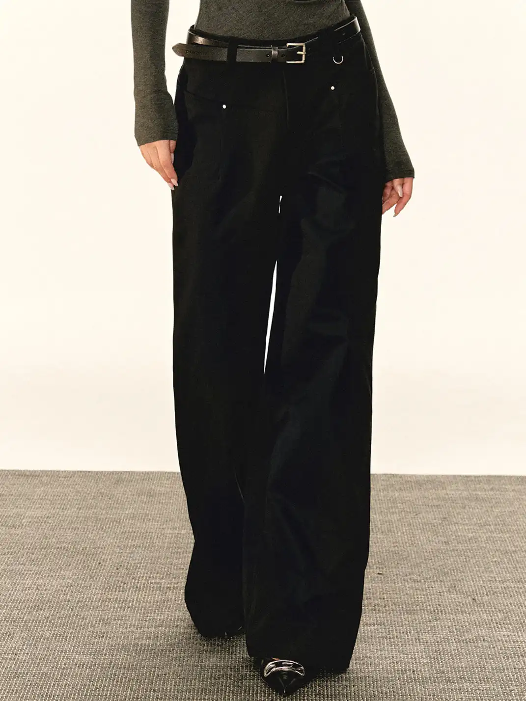 ARISEISM | Loose Straight Wide-Leg Pants
