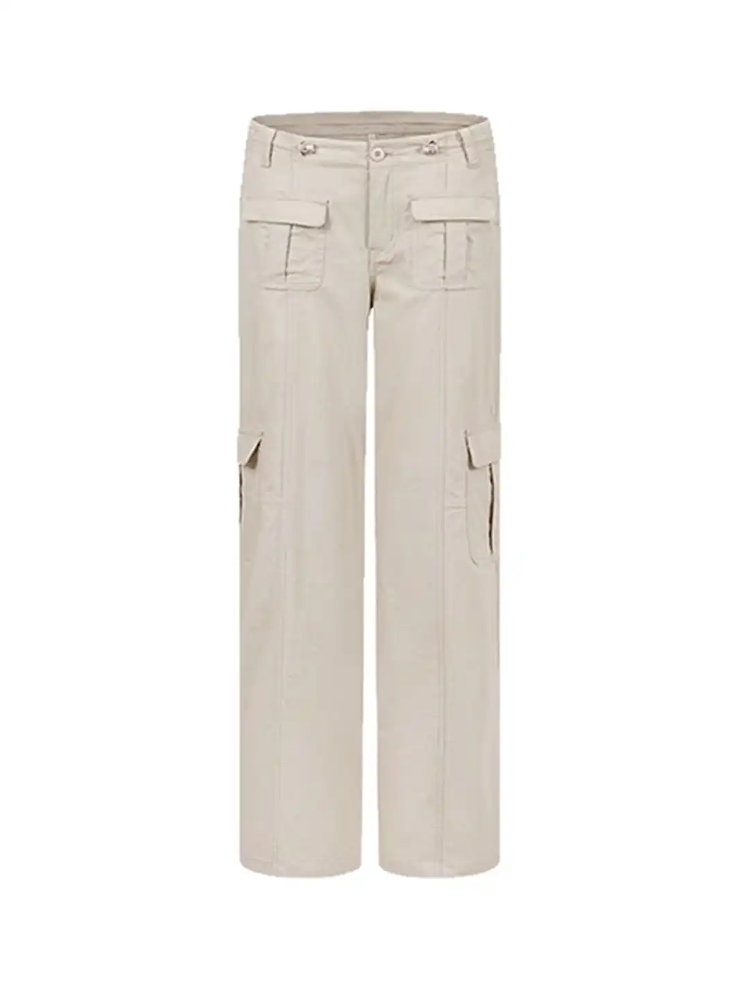 ARISEISM | Multi-Pocket Low-Rise Floor-Length Flared Pants