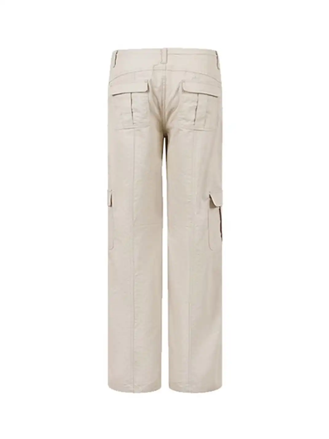 ARISEISM | Multi-Pocket Low-Rise Floor-Length Flared Pants