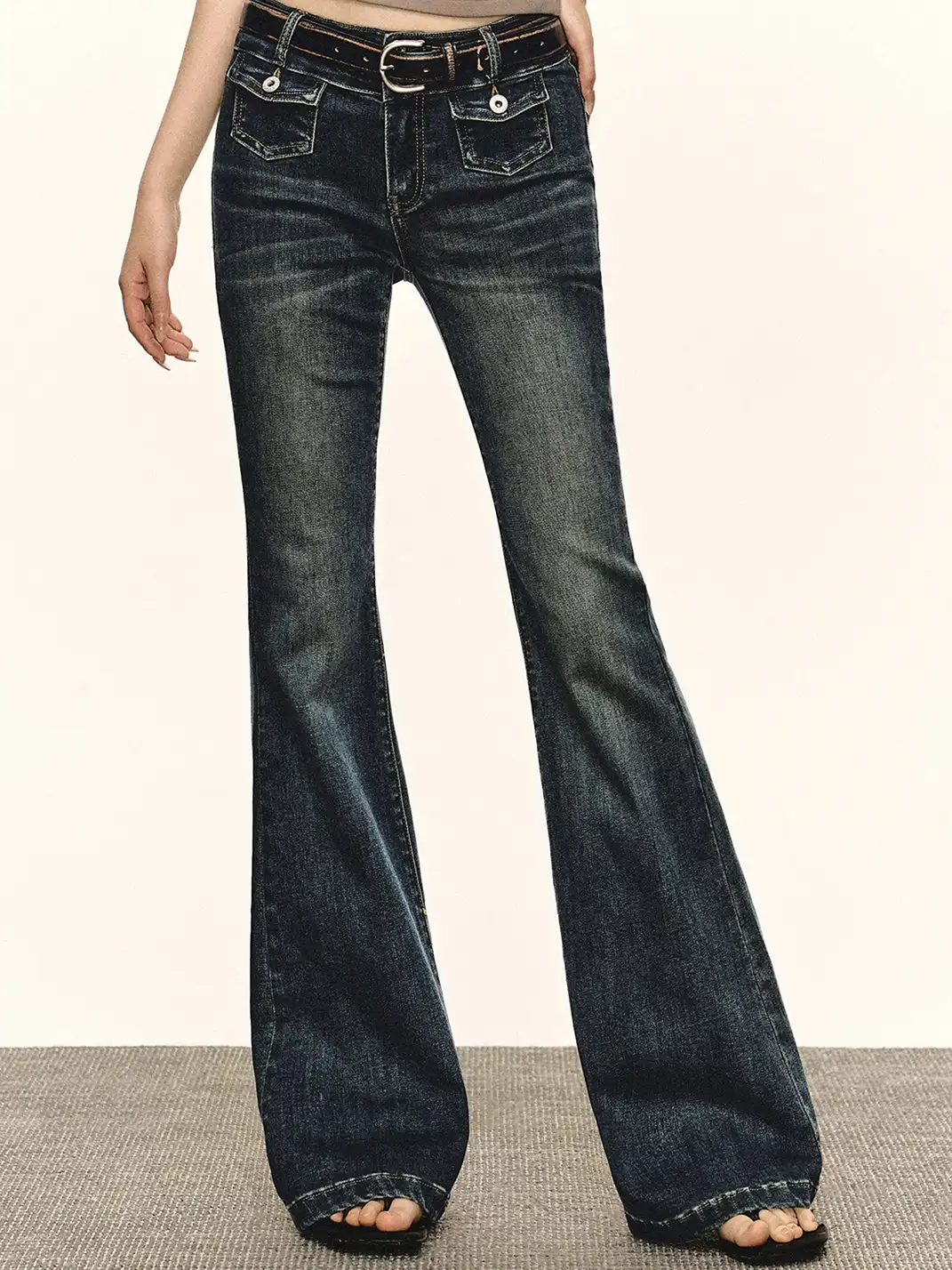 ARISEISM | Double-Pocket Flared Jeans