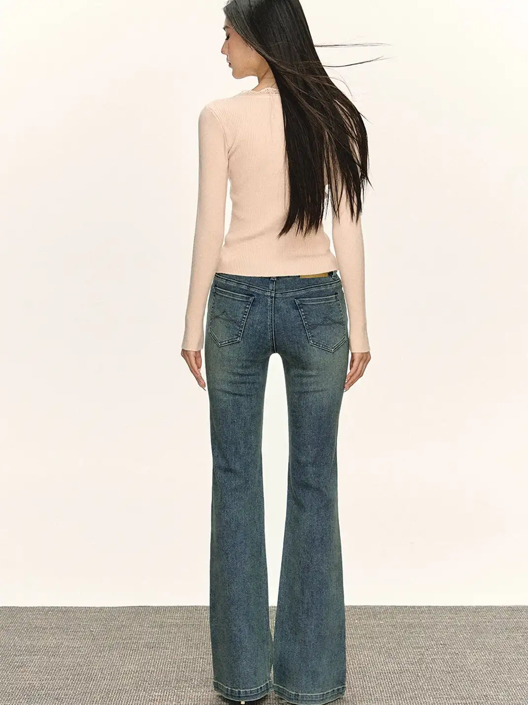 ARISEISM | Vintage Washed Flared Jeans