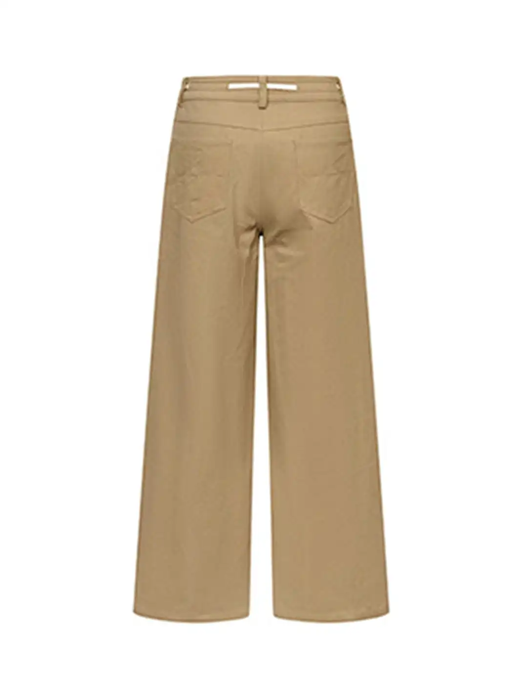 ARISEISM | Khaki Wide-Leg Casual Pants With Drawstring