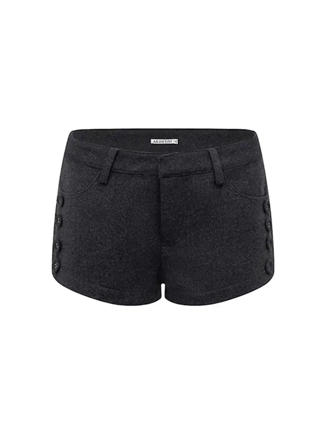 ARISEISM | Retro Gray Wool Shorts