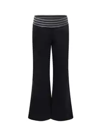 ARISEISM | Striped Waistband Patchwork Trousers