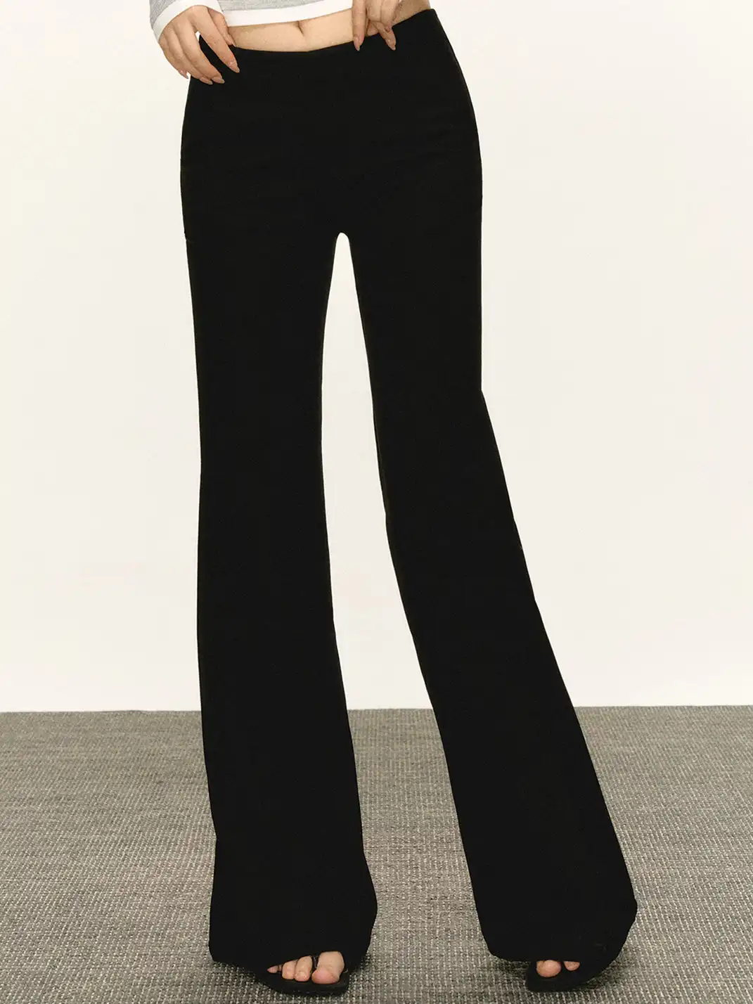 ARISEISM | Retro Black Wide-Leg Casual Pants