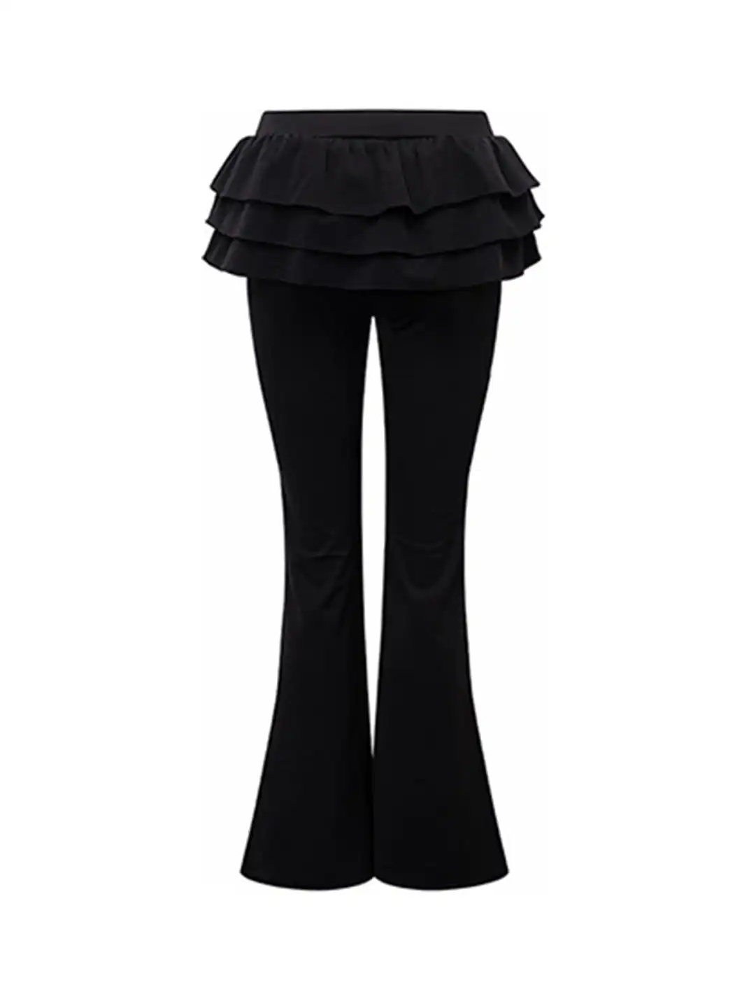 ARISEISM | Faux Two-Piece Ruffled Flared Pants