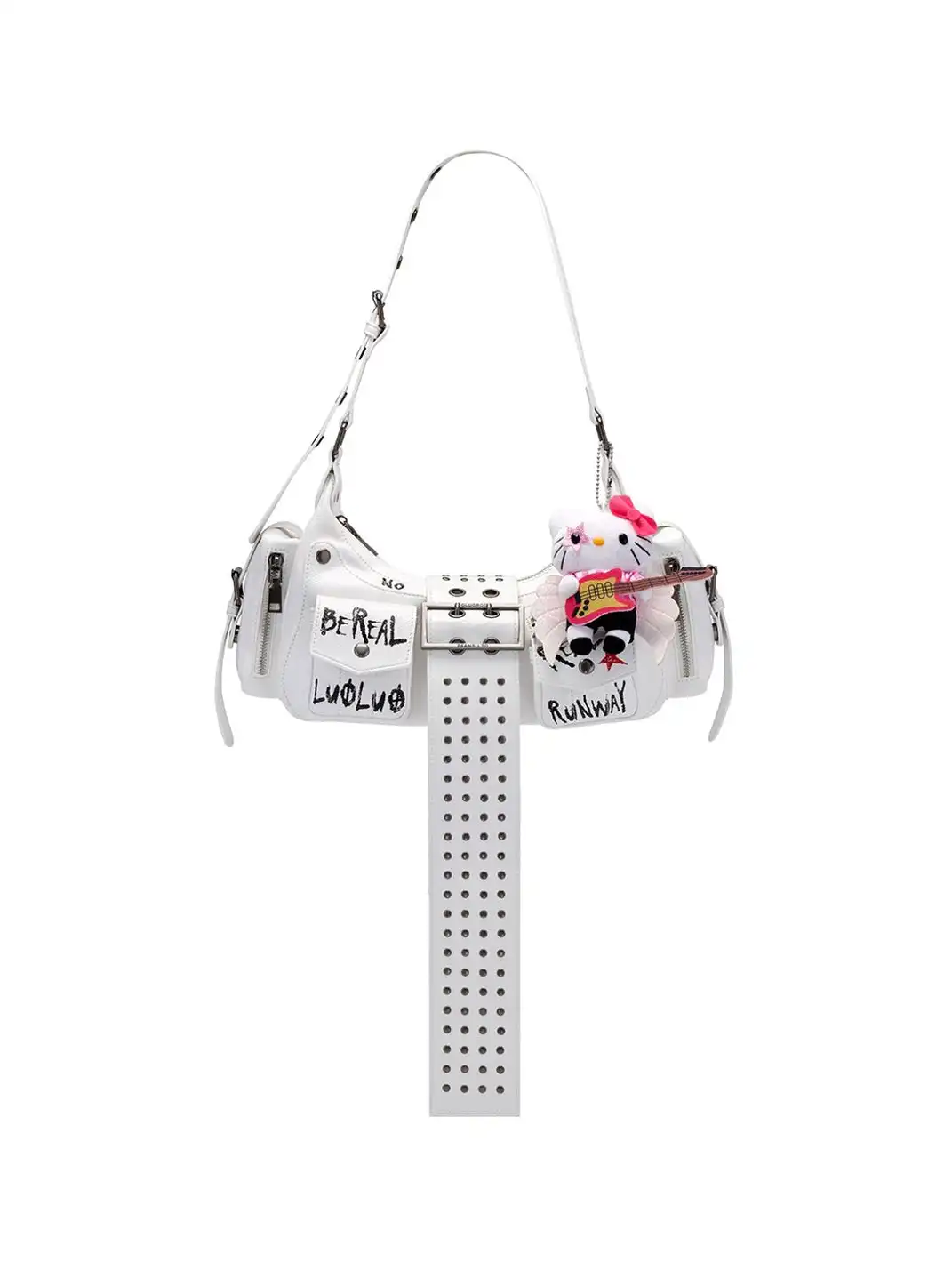 LuoLuoRoom | "Rebellious Beloved Concubine" Hand-Painted Graffiti Shoulder Bag