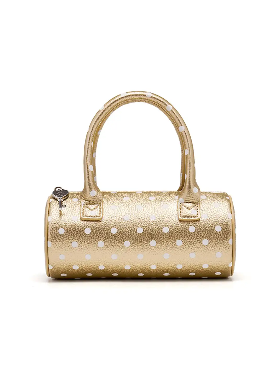 LuoLuoRoom | "Polka Dot Cake" Lychee Pattern Gold And Silver Handbag