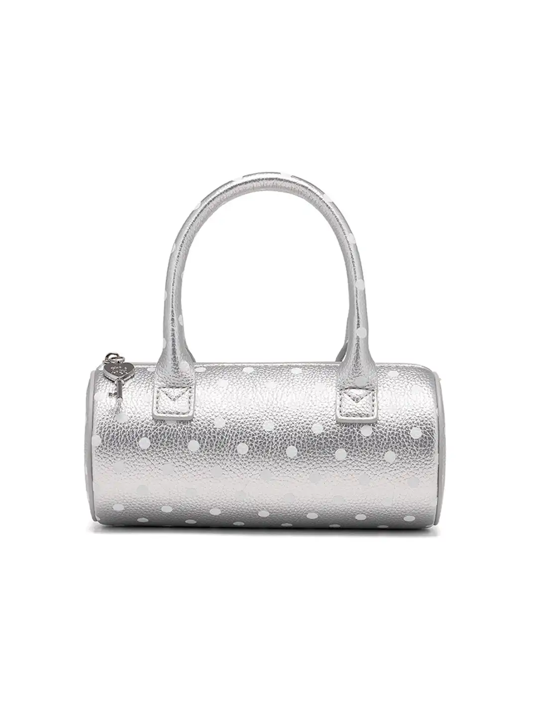 LuoLuoRoom | "Polka Dot Cake" Lychee Pattern Gold And Silver Handbag