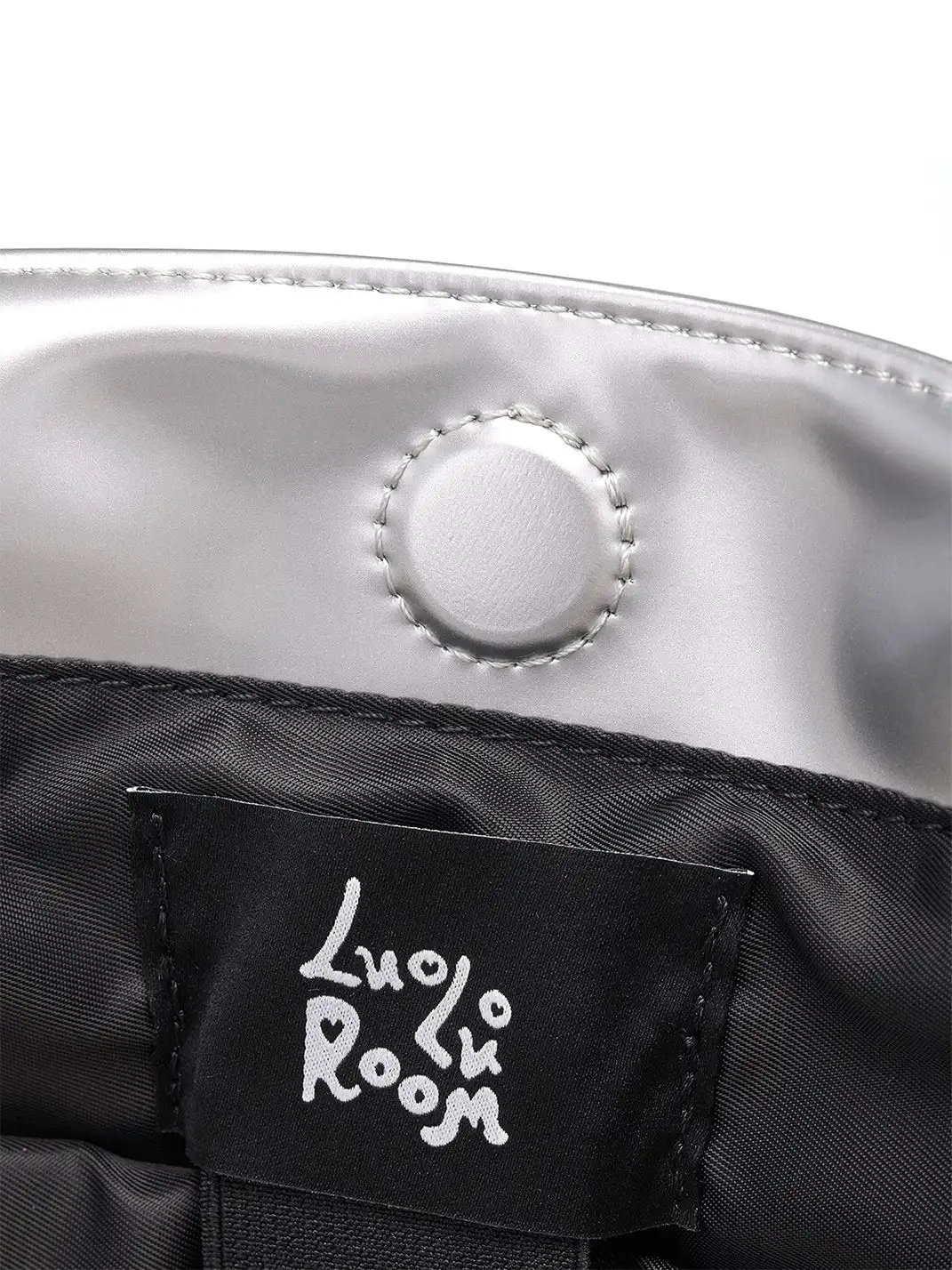 LuoLuoRoom | "Wake Up Sexy As Hell Again"Silver Leather Tote Bag