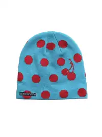 FOURFORTY | Cherry Polka Dot Jacquard Wool Ear Flaps