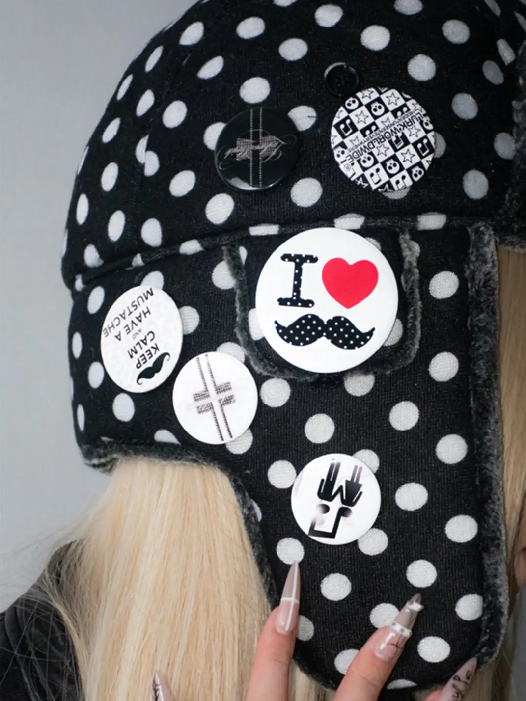 Laukerward | Badge Retro Y2K Pilot Lei Feng Hat
