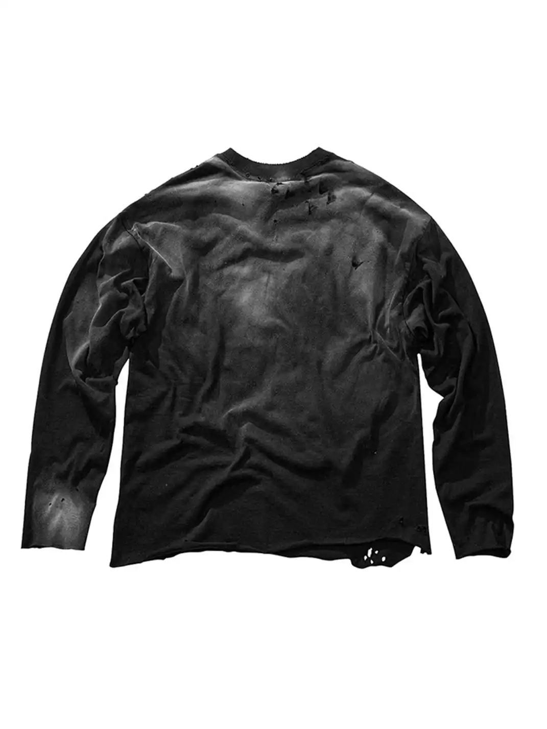 Laukerward | Slogan Spray-painted Rolled-up T-shirt